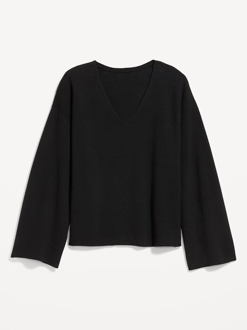 Old Navy Black V-Neck Pullover Sweatshirt